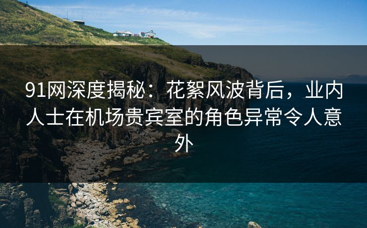 91网深度揭秘：花絮风波背后，业内人士在机场贵宾室的角色异常令人意外
